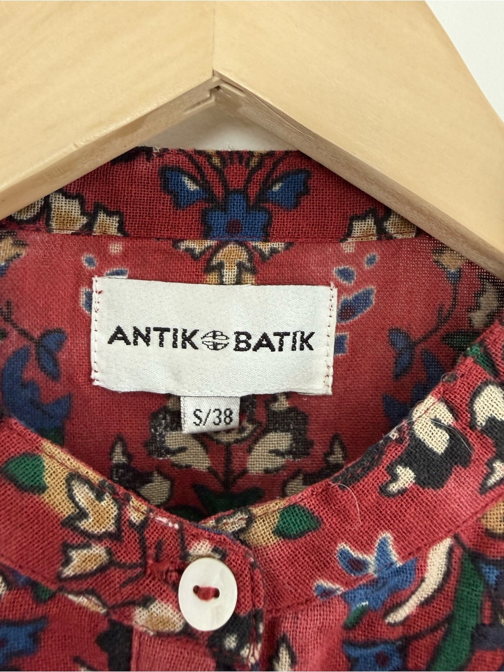 Antik Batik Tamir Embroidered Cotton Crepe Blouse - Picture 9 of 12